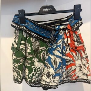 Agua Bendita Sophie Bermuda Floral High-Waist Shorts